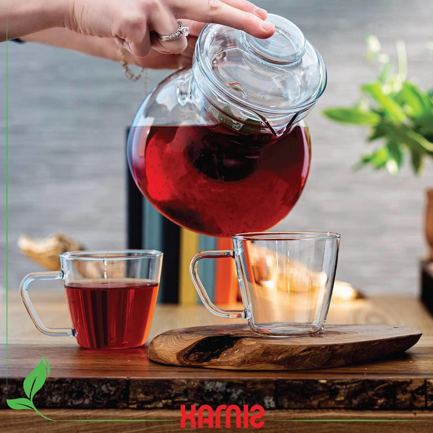 1.5 Quart Glass Teapot Tea Kettle for Stove Top - PRHOMZ