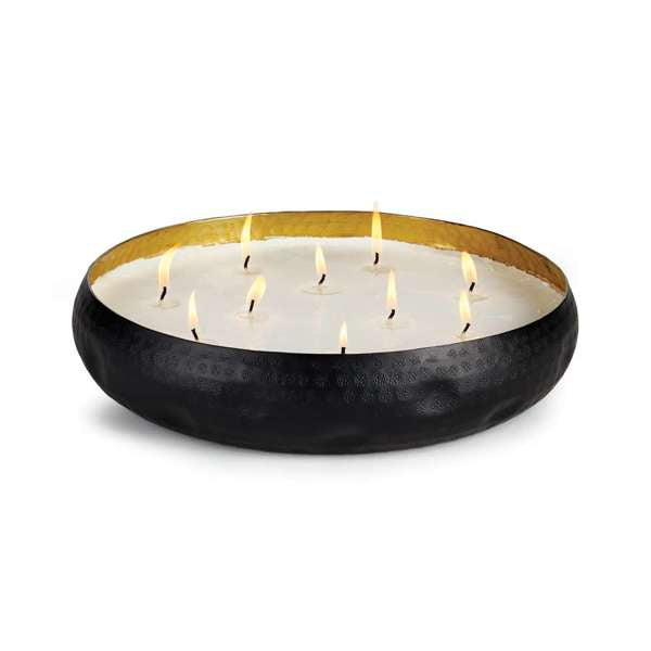 10 WICK GOLD CANDLE TRAY
