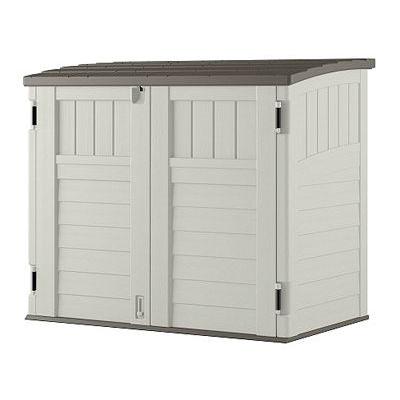 Outdoor 4-ft x 2-ft Locking Storage Shed with Easy Lift Lid - PRHOMZ
