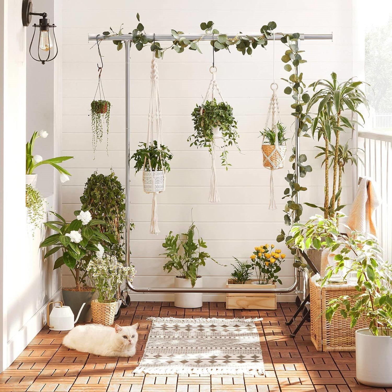 Heavy Duty Metal Clothes Garment Rack on Wheels – 286 lb. Capacity - PRHOMZ