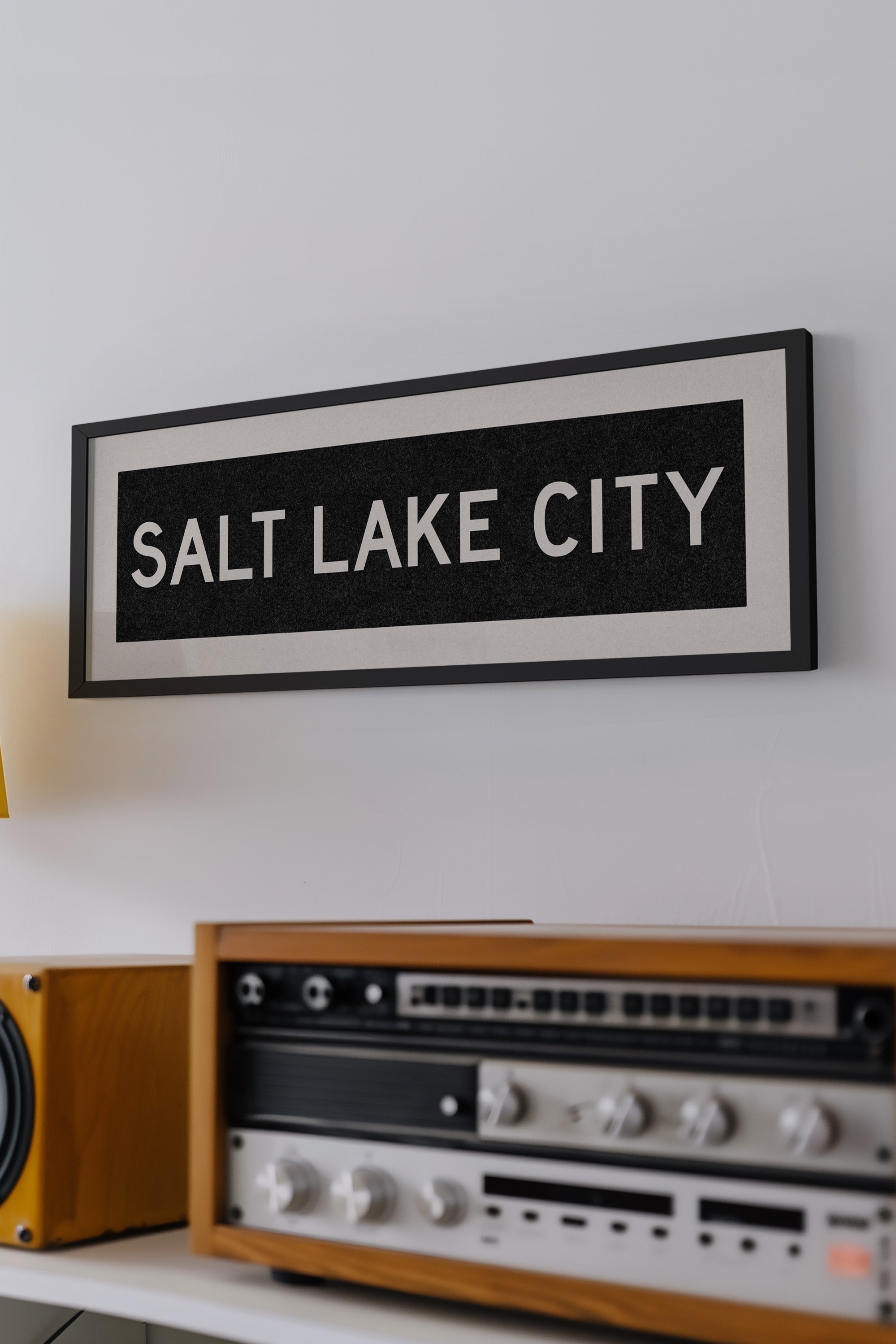 Framed Salt Lake City Utah Bus Scroll