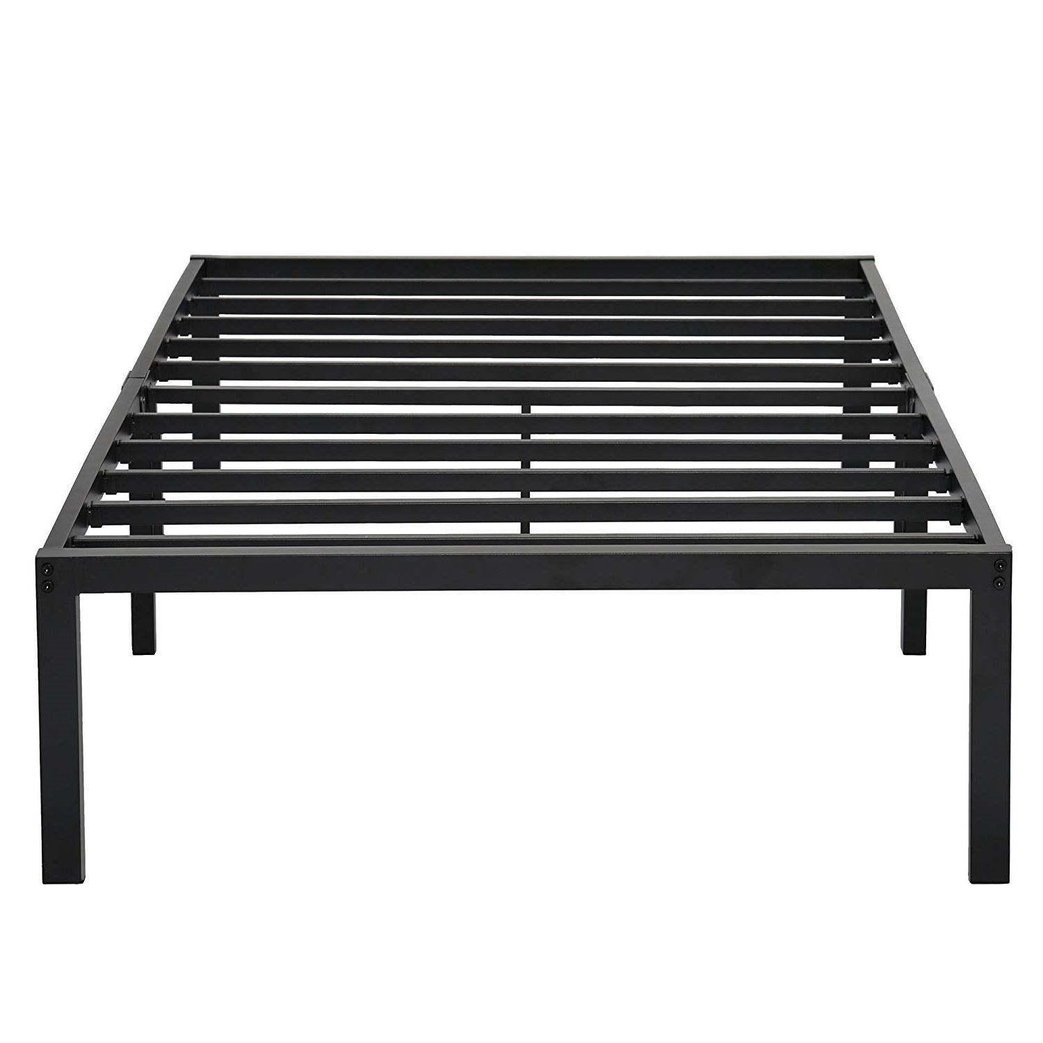Twin XL size Heavy Duty Black Metal Platform Bed Frame-1