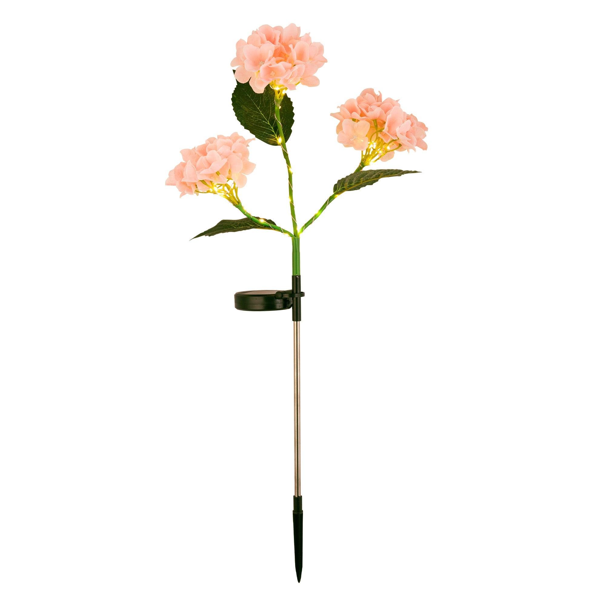 2-Pack Solar Powered Hydrangea Pathway Light - PRHOMZ