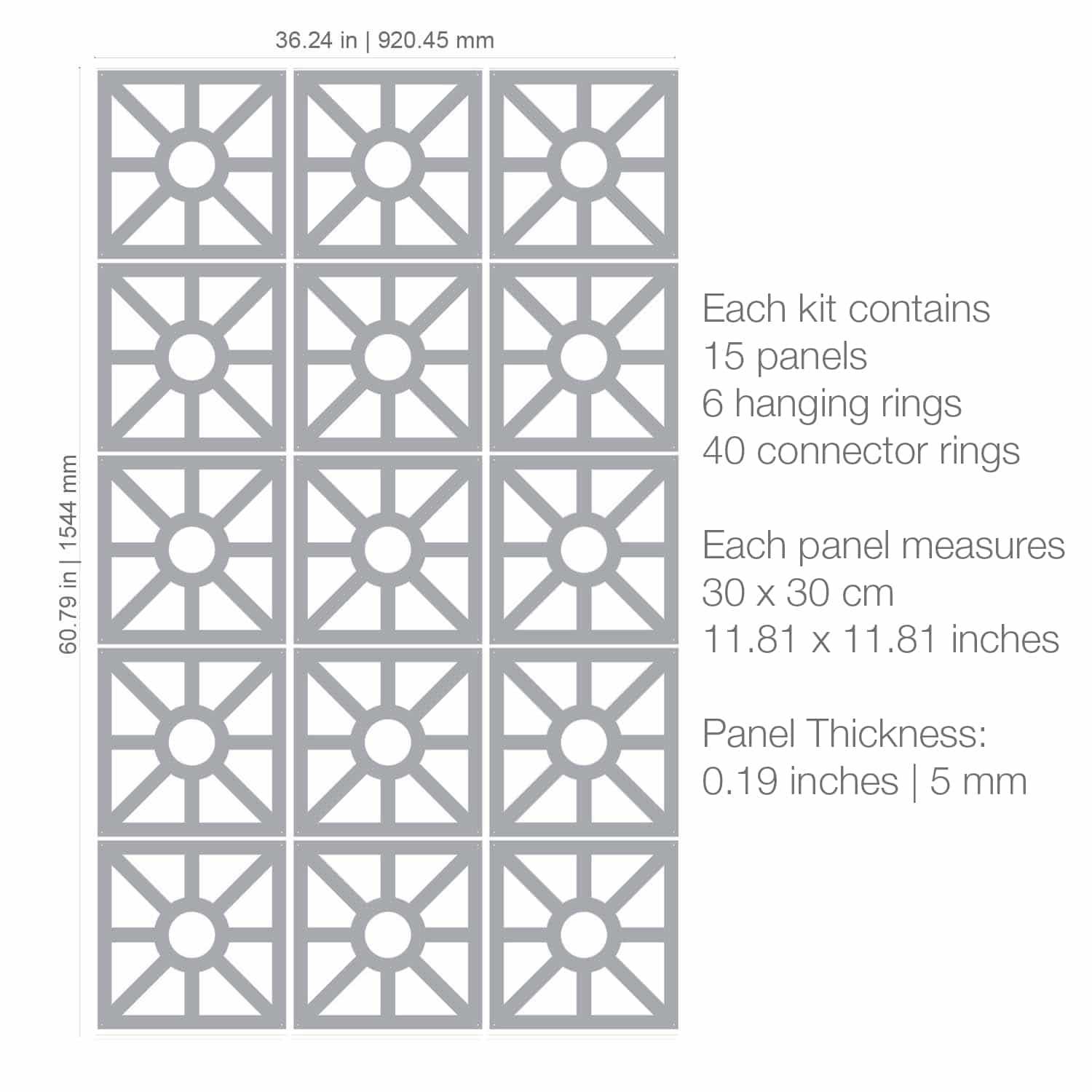 Sintra Suspended Room Divider - PRHOMZ
