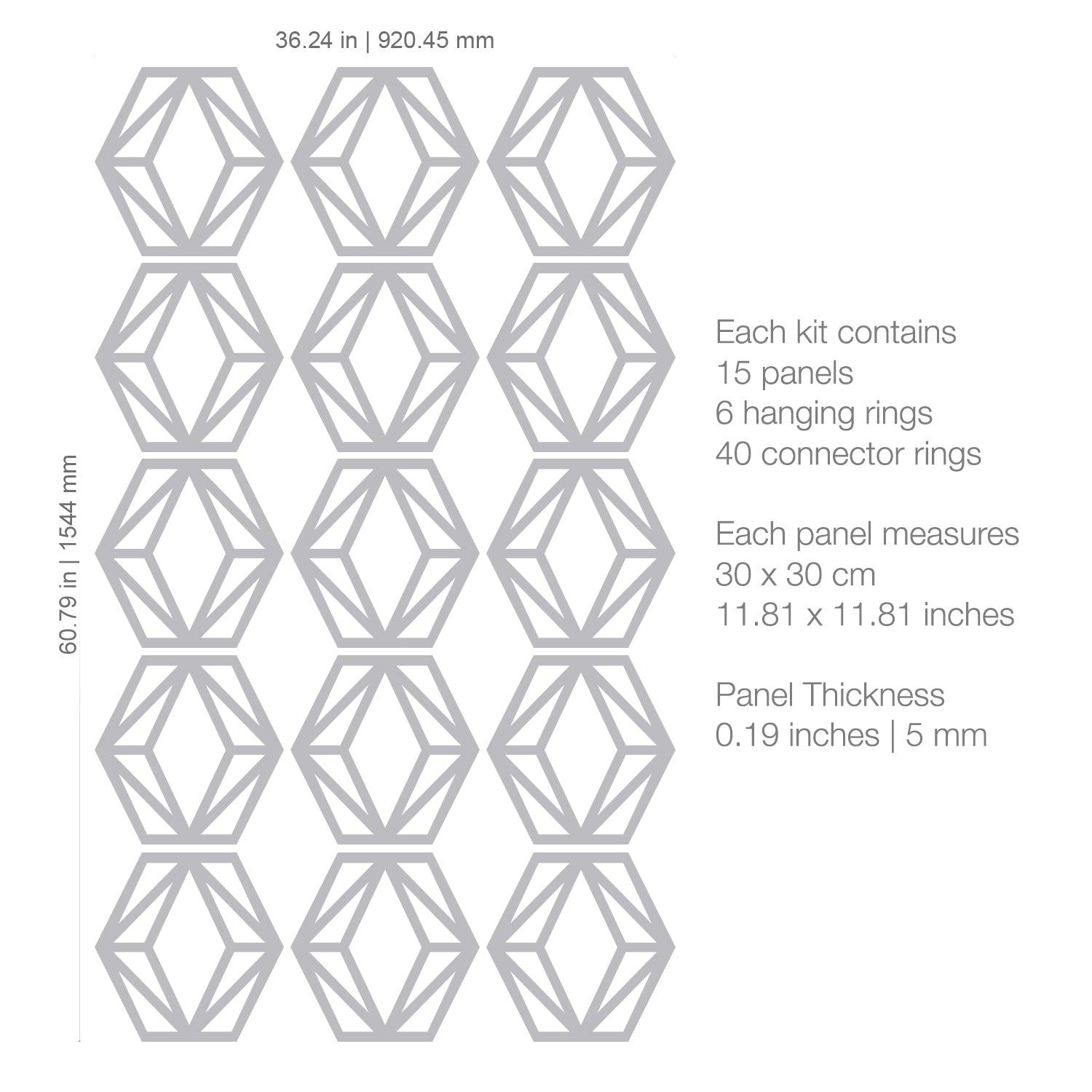 Avis Suspended Room Divider - PRHOMZ