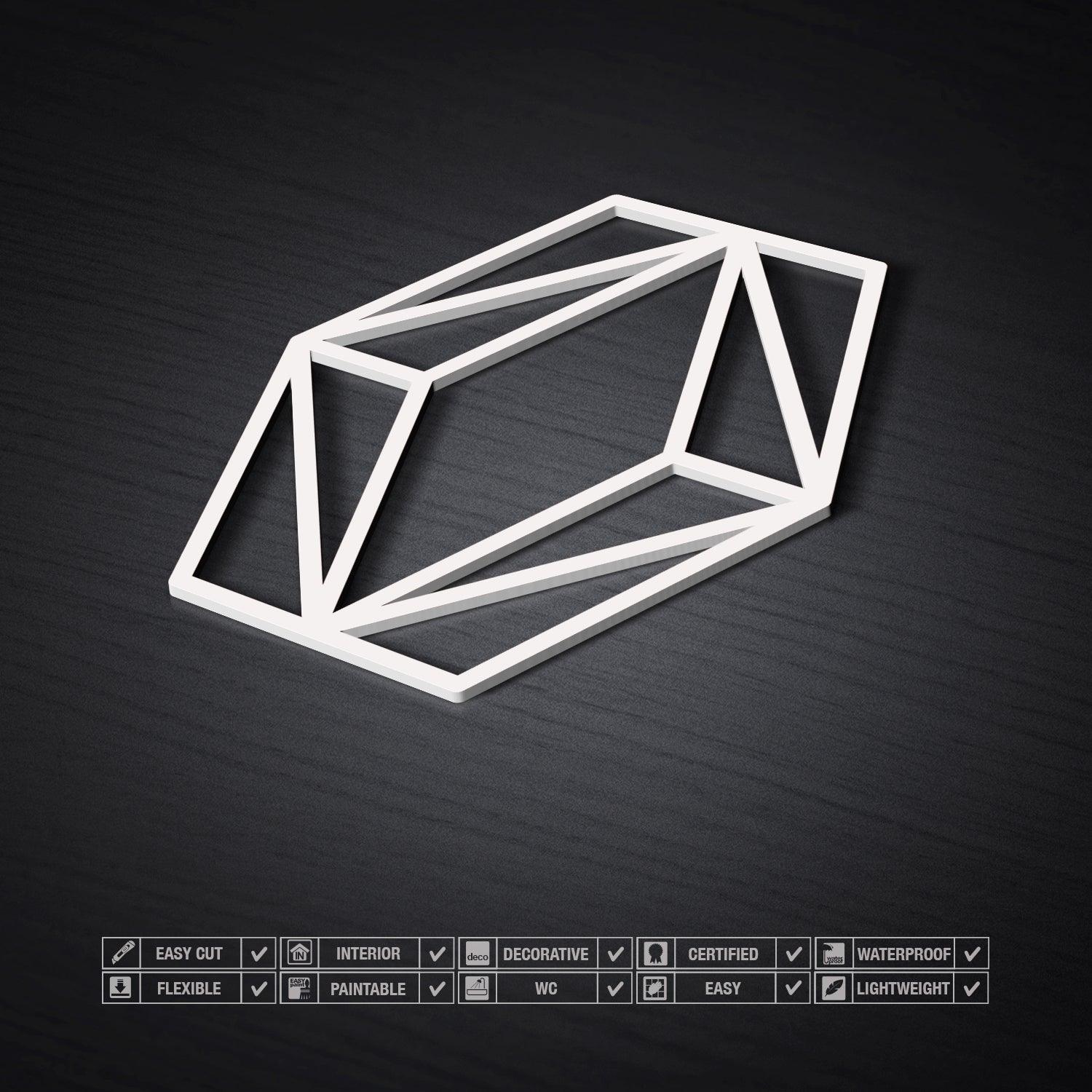 3D Wall Panels Diamond Pattern - PRHOMZ