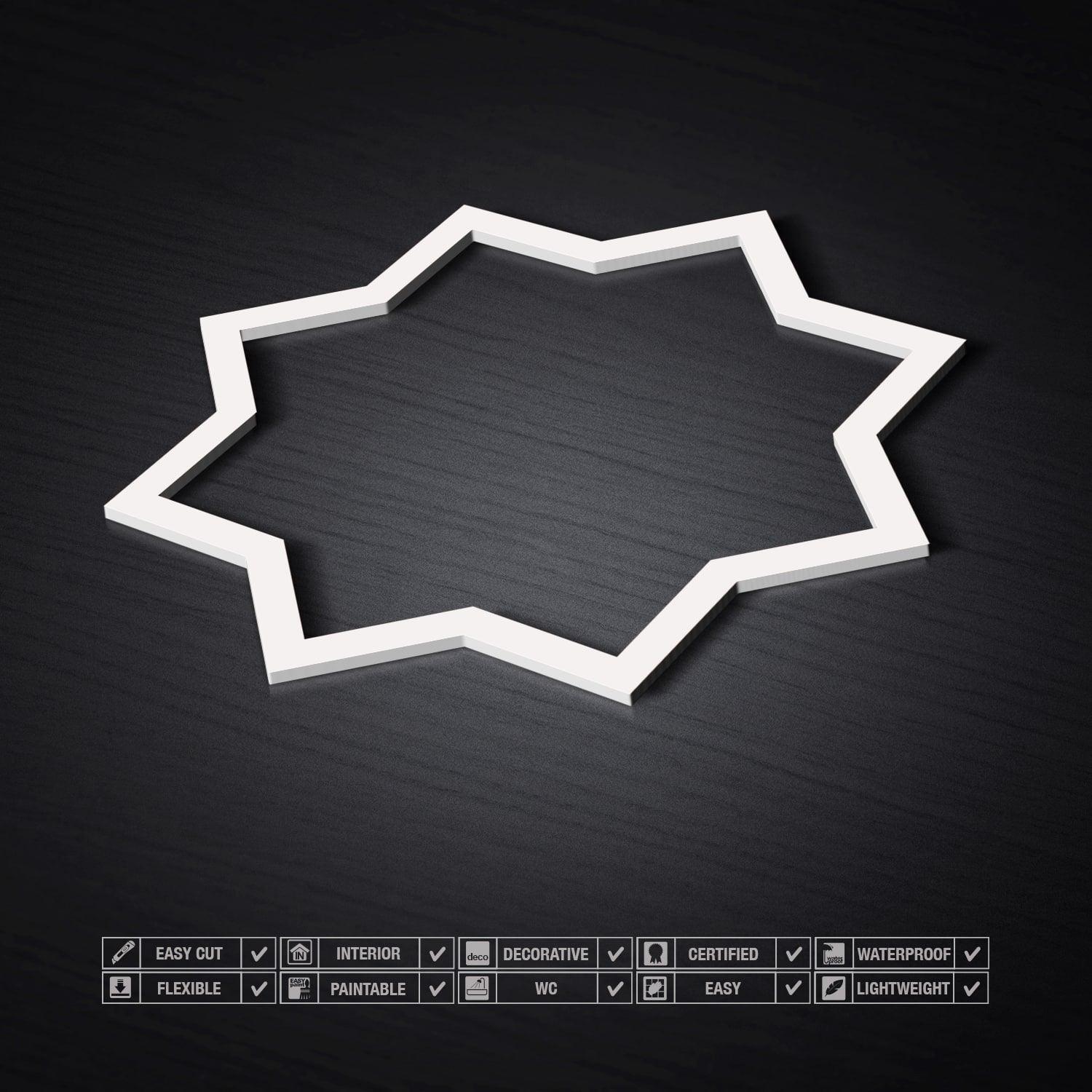 Moroccan Stars Pattern 3D Panels - PRHOMZ