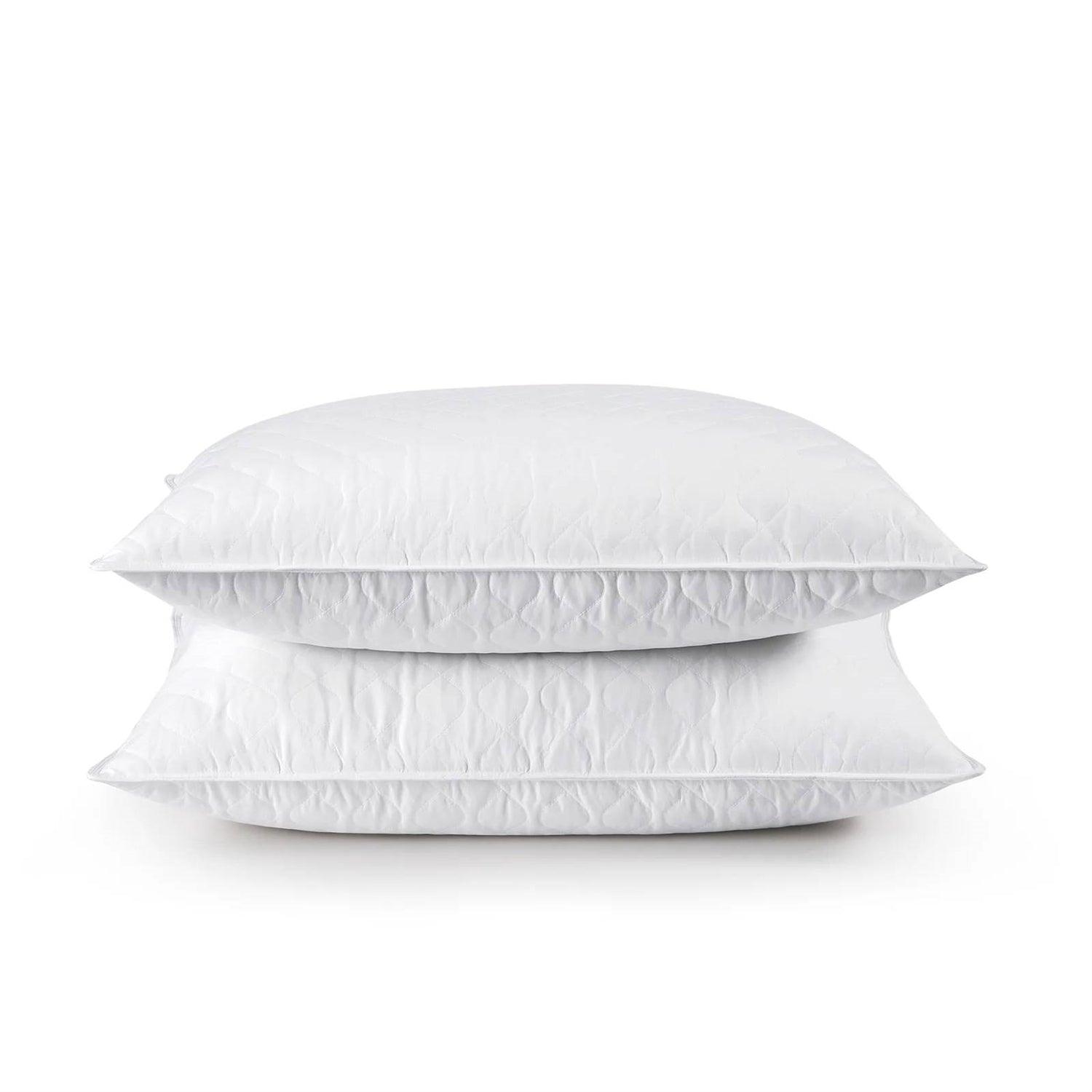 Set of 2 Machine Washable Down Feather Blend Pillow in Standard/Queen size - PRHOMZ