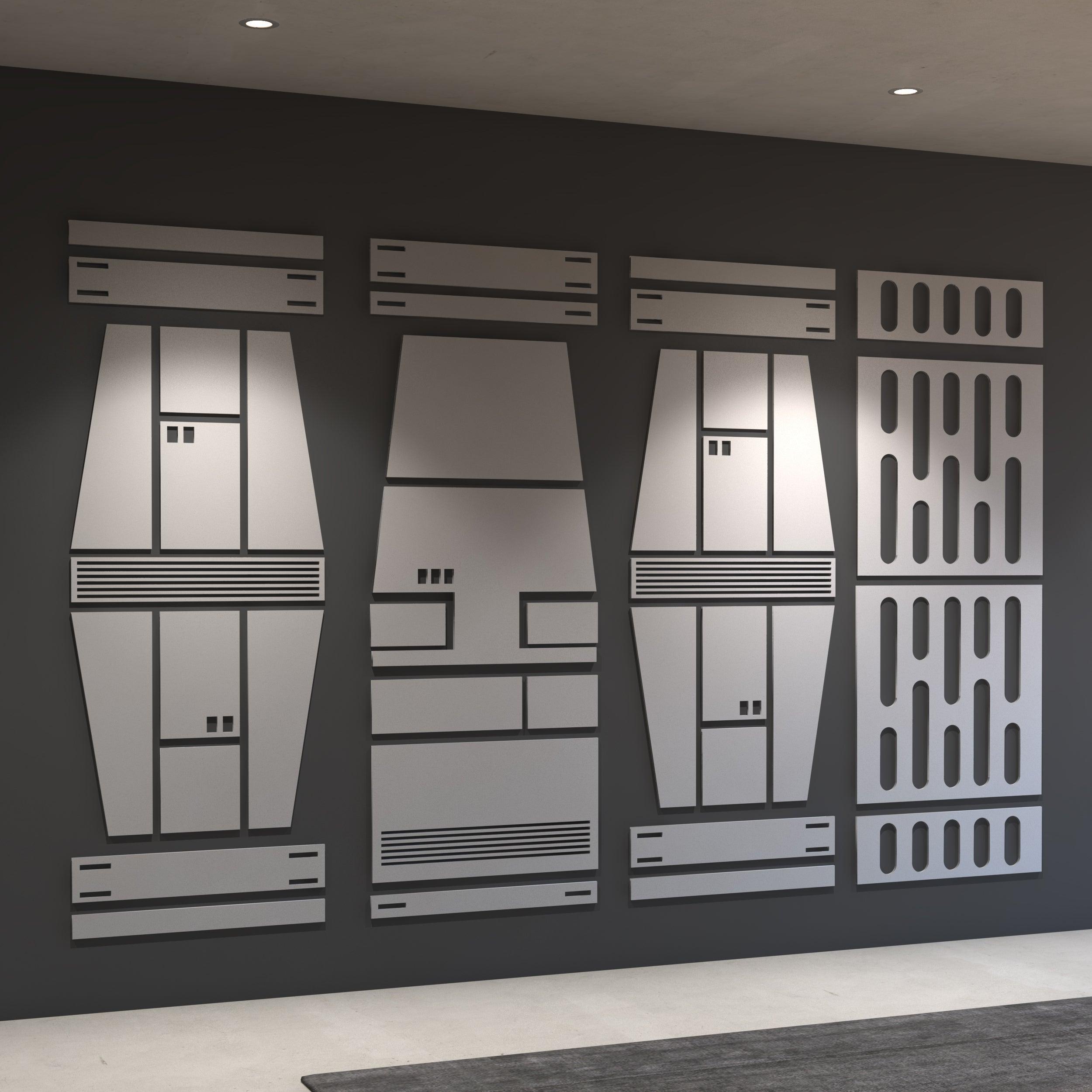 Science Fiction Spaceship 3D Wall Decor - PRHOMZ