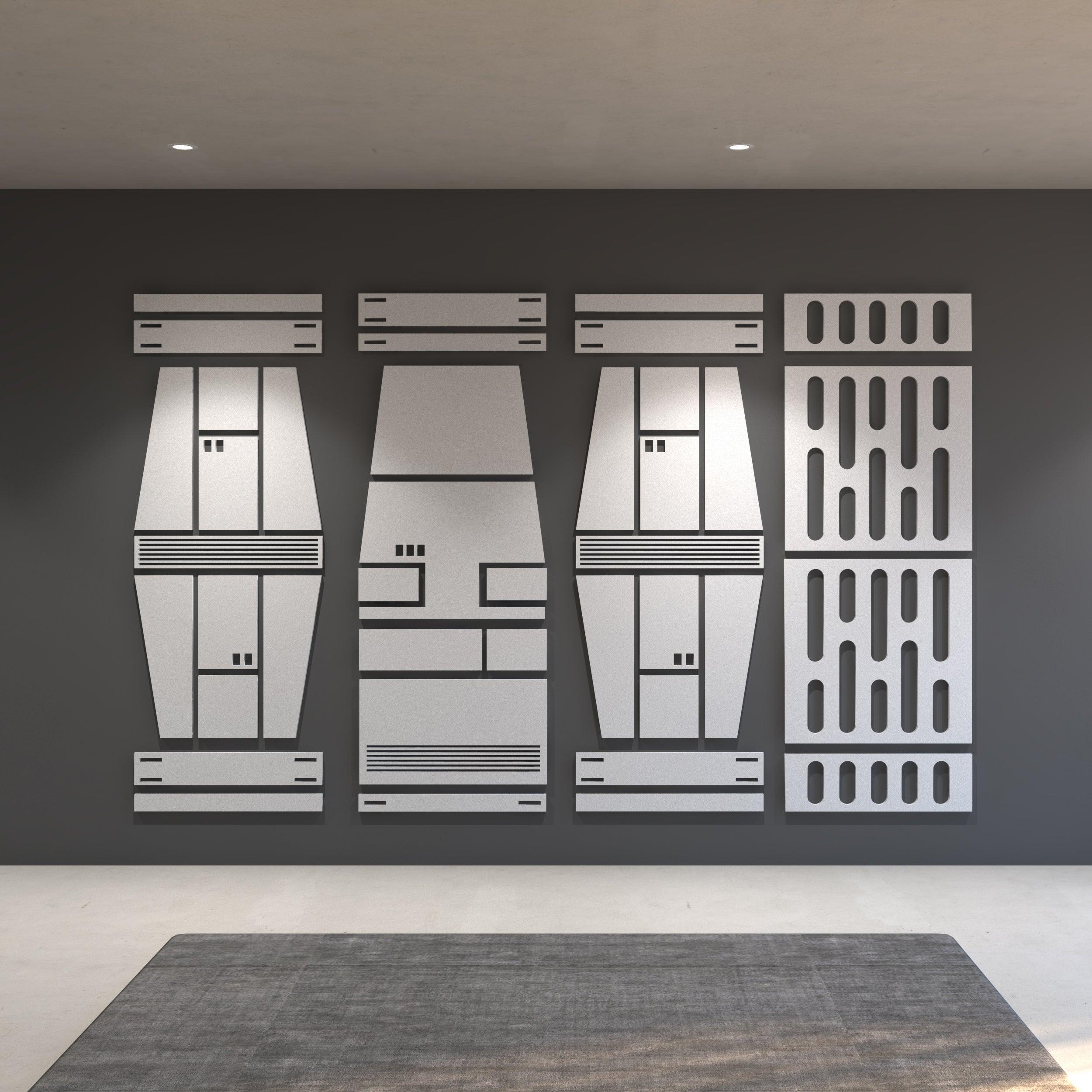 Science Fiction Spaceship 3D Wall Decor - PRHOMZ