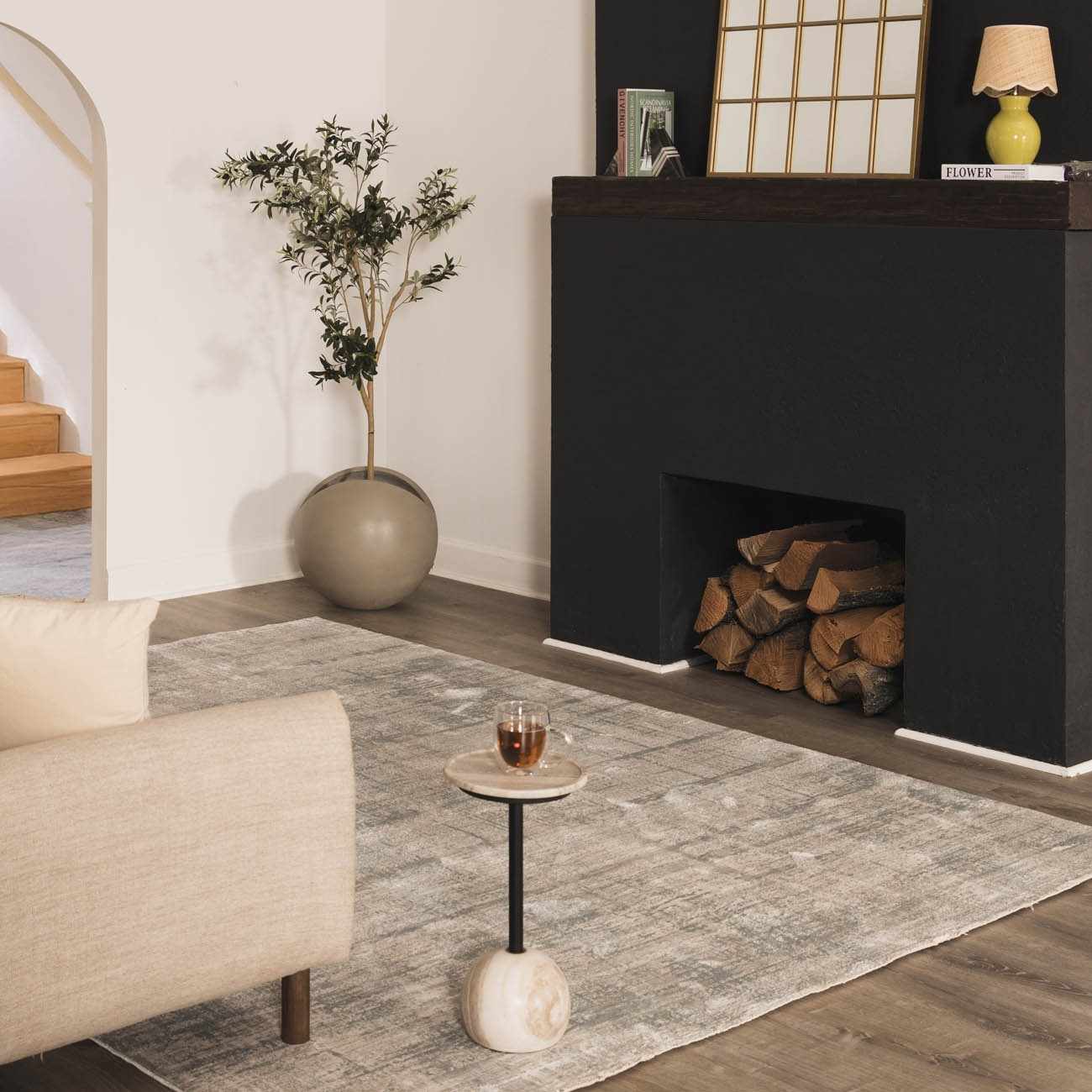 Salgareda Olive Rattan Table Lamp-4