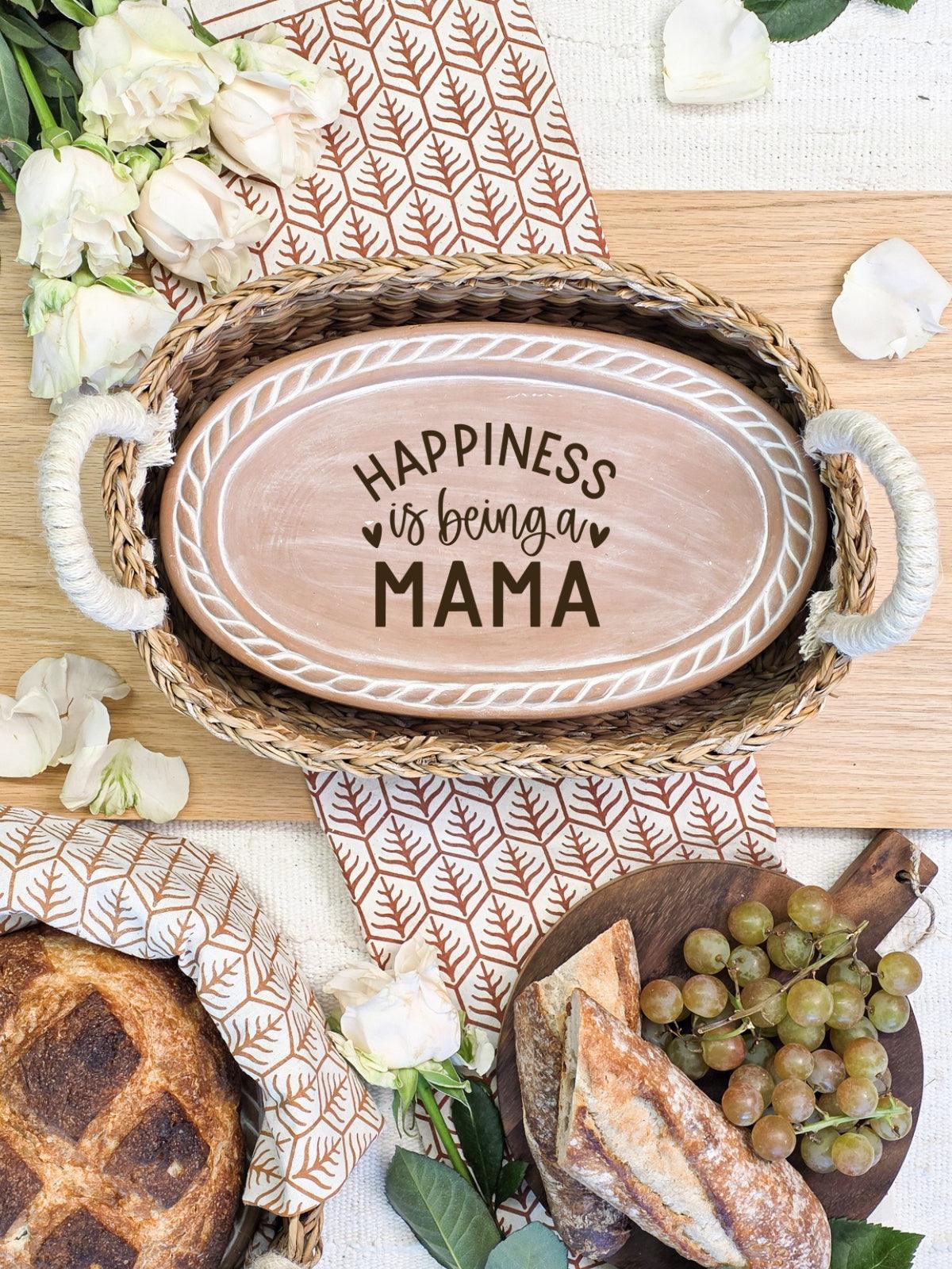 Bread Warmer & Basket - Mom Oval - PRHOMZ