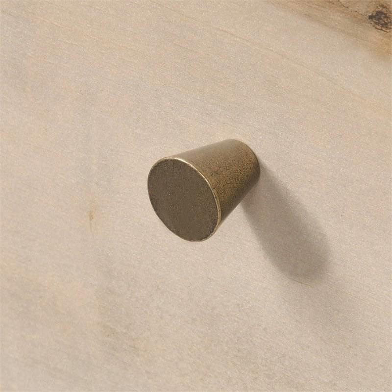 Light Maple Wood Farmhouse Style 1-Drawer Nightstand with Open Shelf - PRHOMZ