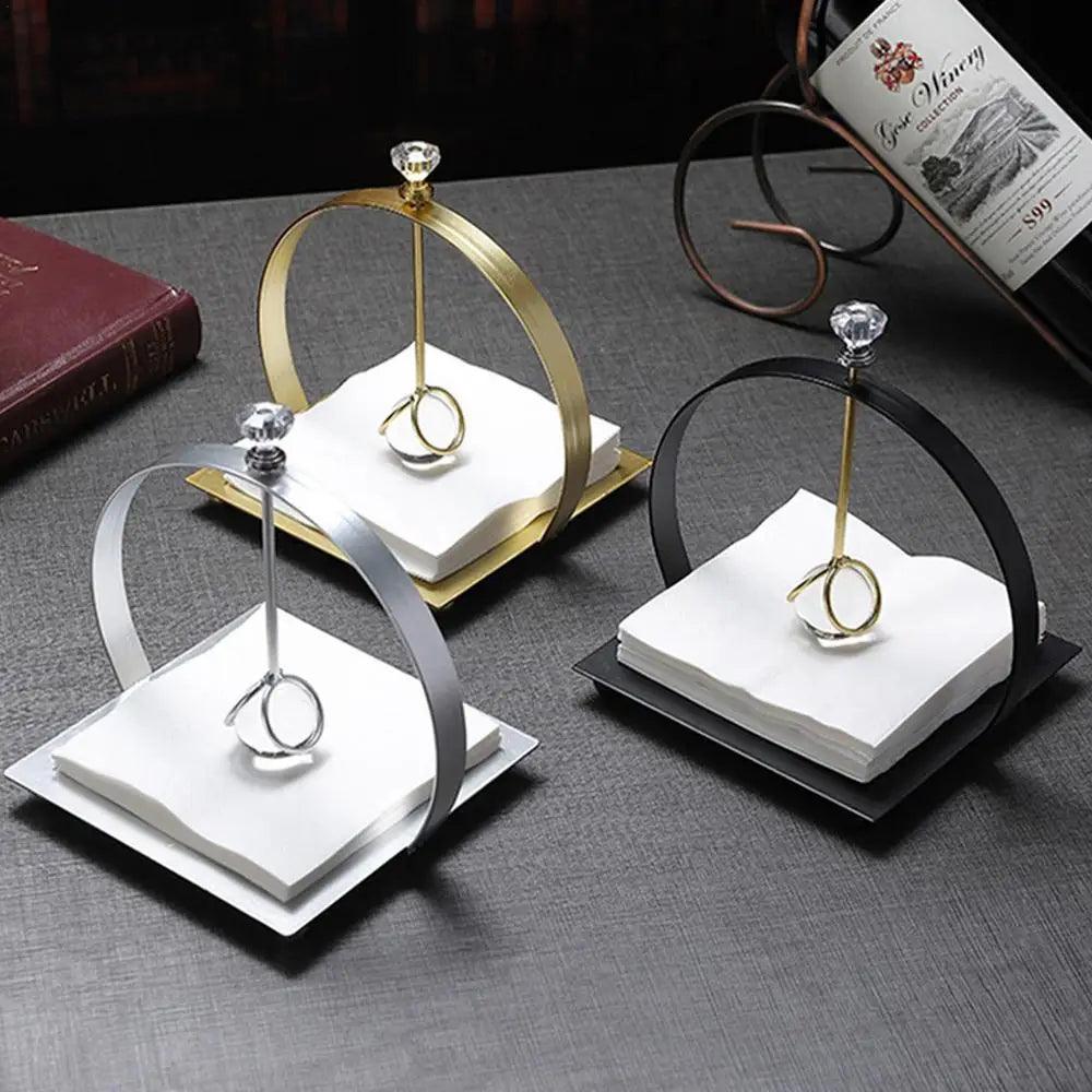 Decorative Stainless Steel Tissue Paper Holder - PRHOMZ