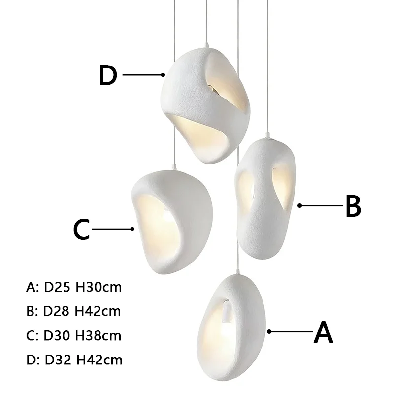 DecorBites™ Pendant Lights E27 LED Irregular Fixtures