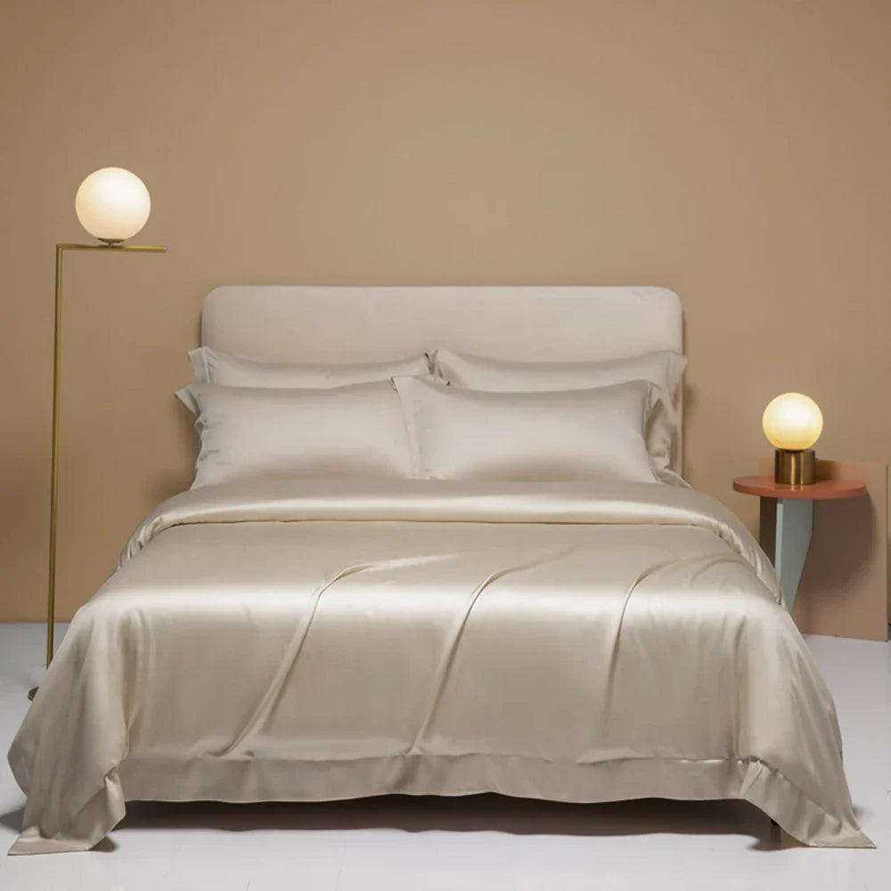 Silk Bedding Set Double King Queen