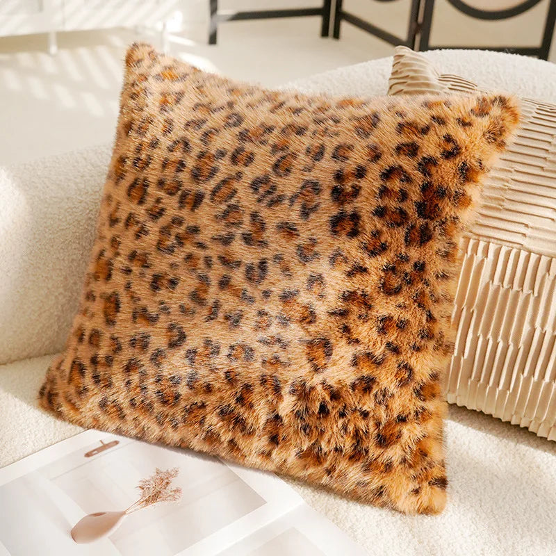 Brown Luxury Throw Pillow Cover
