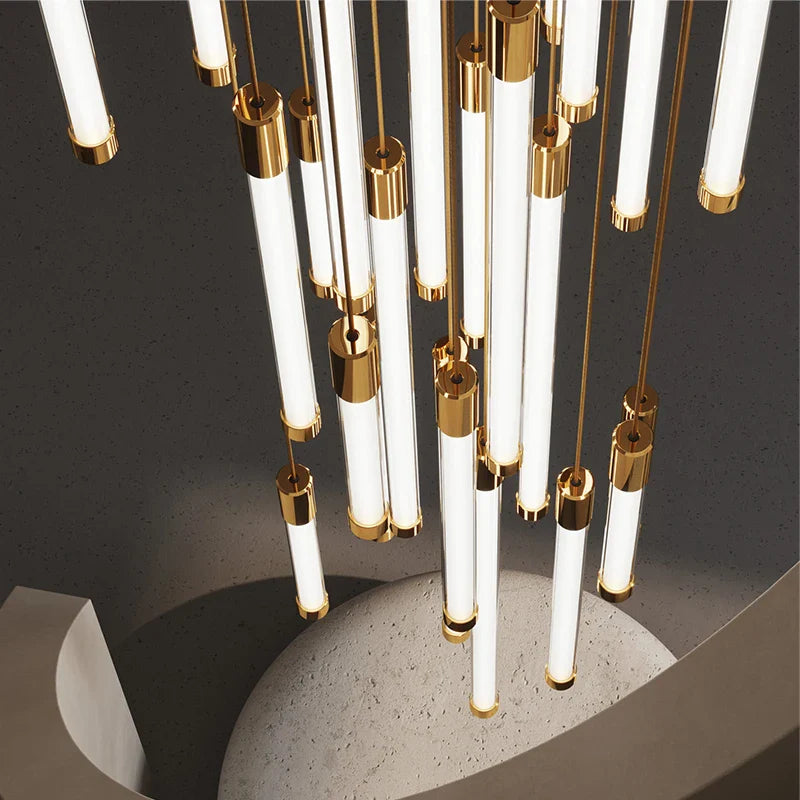 Staircase LED Chandeliers Luxury Lighting