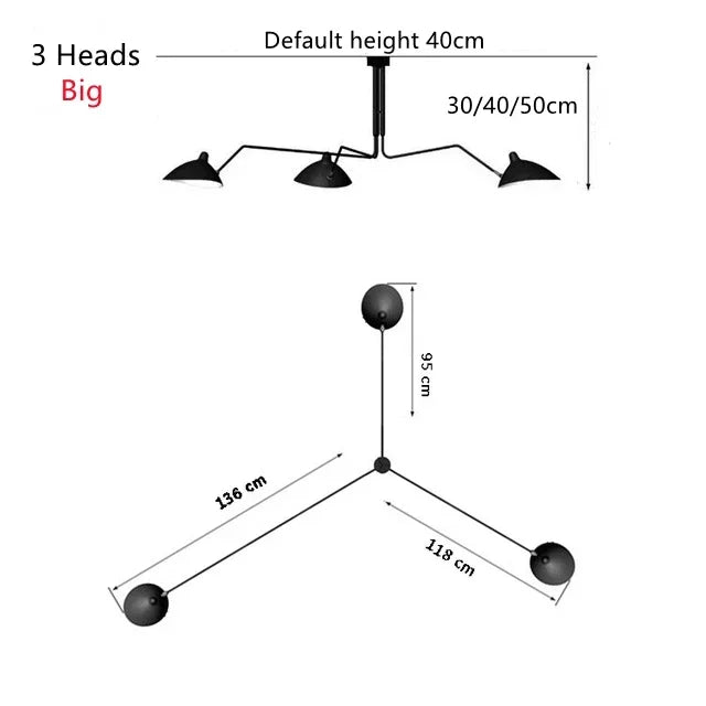 DecorBites™ Nordic Spider Pendant Light Multihead