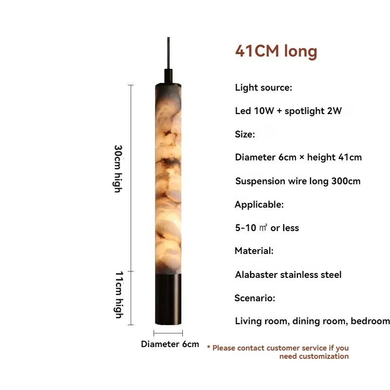 DecorBites™ Marble Pendant Light Bedroom