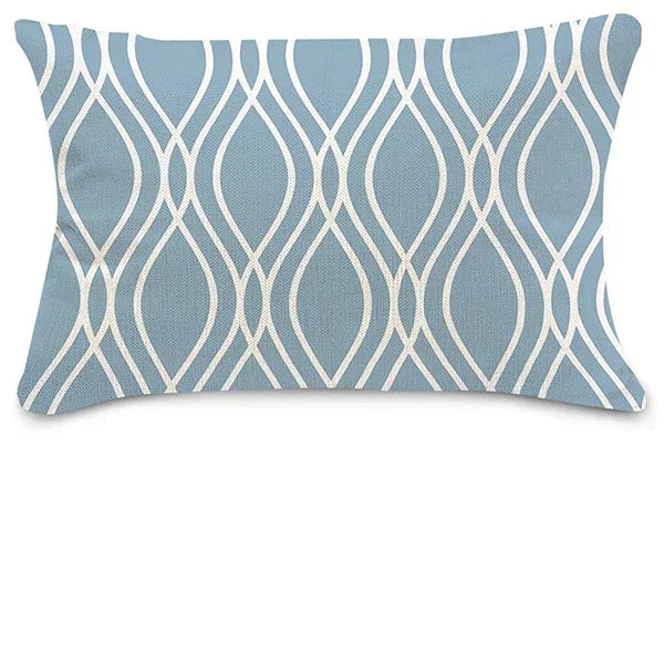 Linen Pillowcase Geometric Sofa Cushion Cover