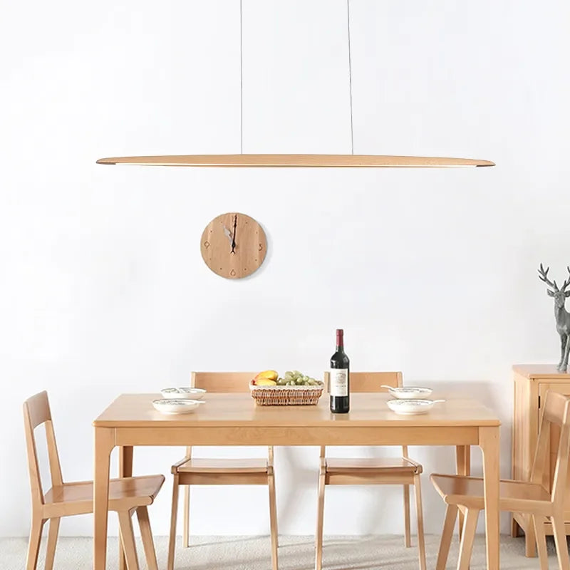DecorBites™ Wooden Pendant Light Long Linear