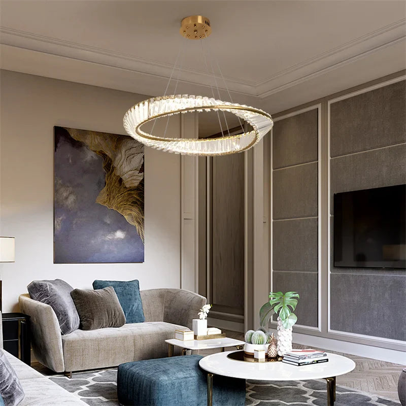 DecorBites™ LED Ring Pendant Light Chandelier