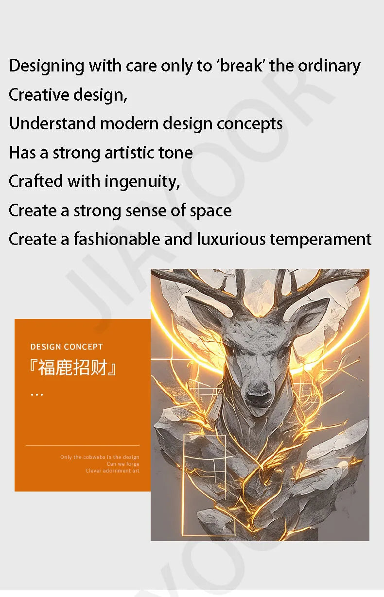 Dlight Decor Reindeer Wall Glow for Luxe Entry Spaces