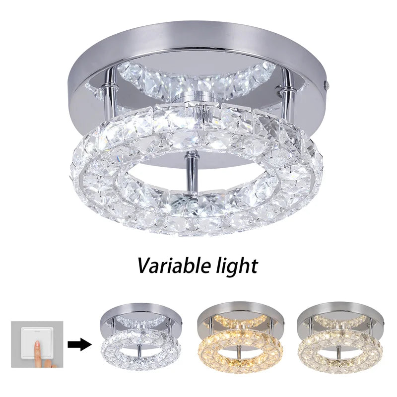 DecorBites™ Ceiling Chandelier Crystal LED Fixture