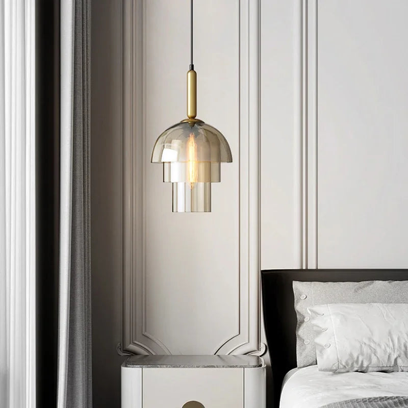 Chandelier Glass Vintage Pendant Lamp