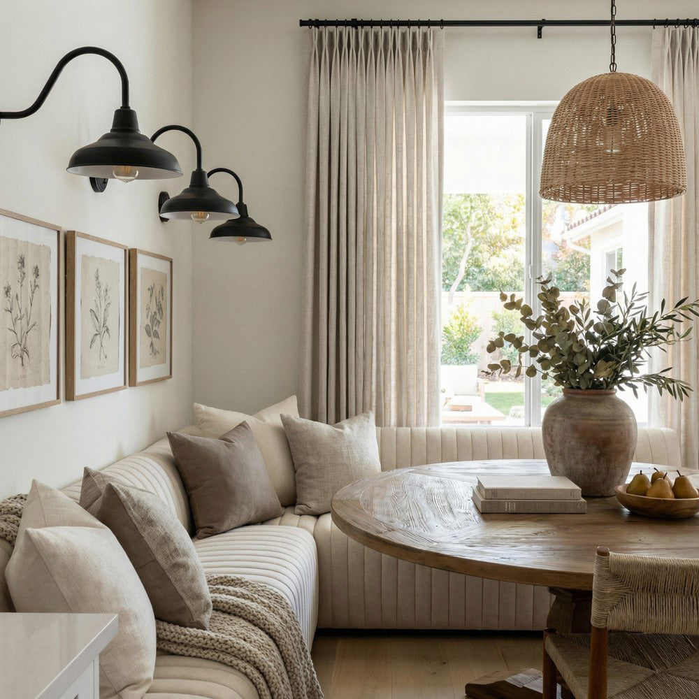 Sabrina Natural Linen Curtains for Living Room