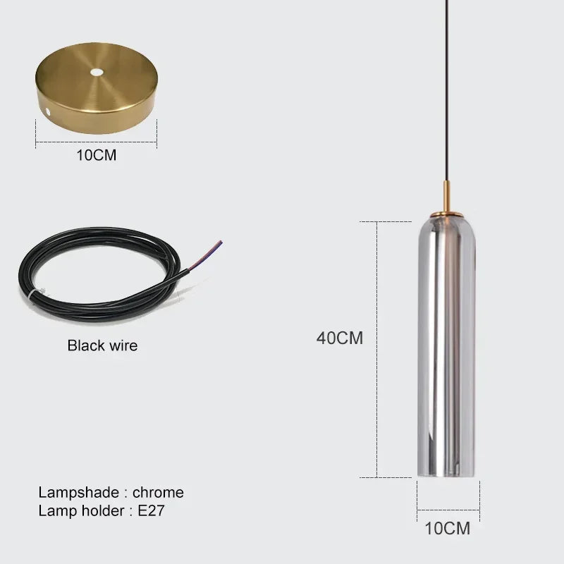 DecorBites™ Glass LED Wall Lights Bedside Decor