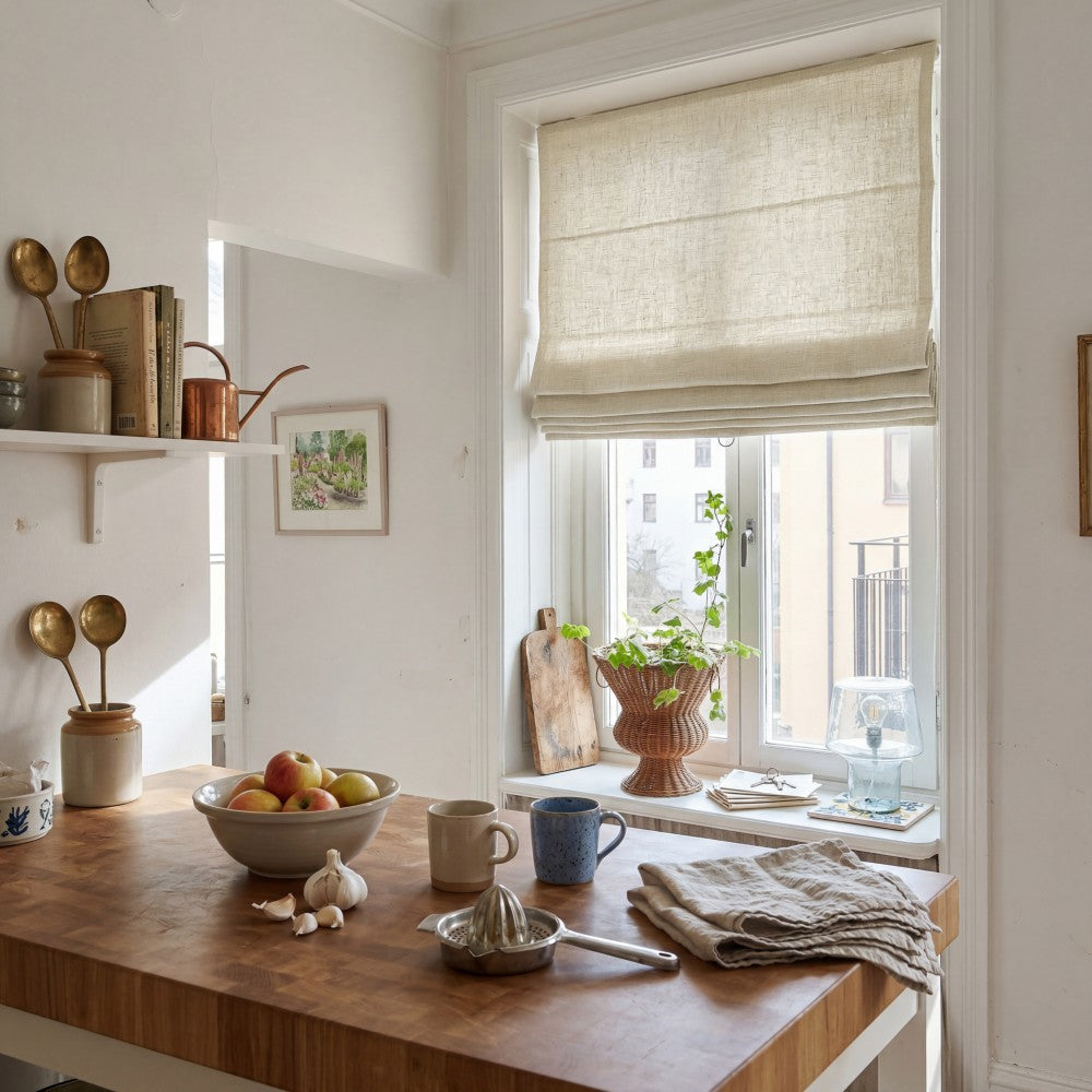 Sara Linen Roman Shade