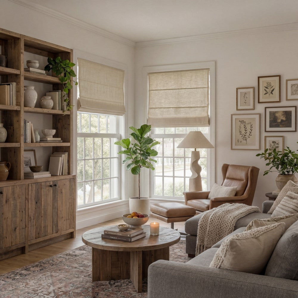 Sara Linen Roman Shade