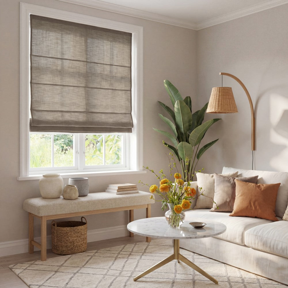 Sara Linen Roman Shade