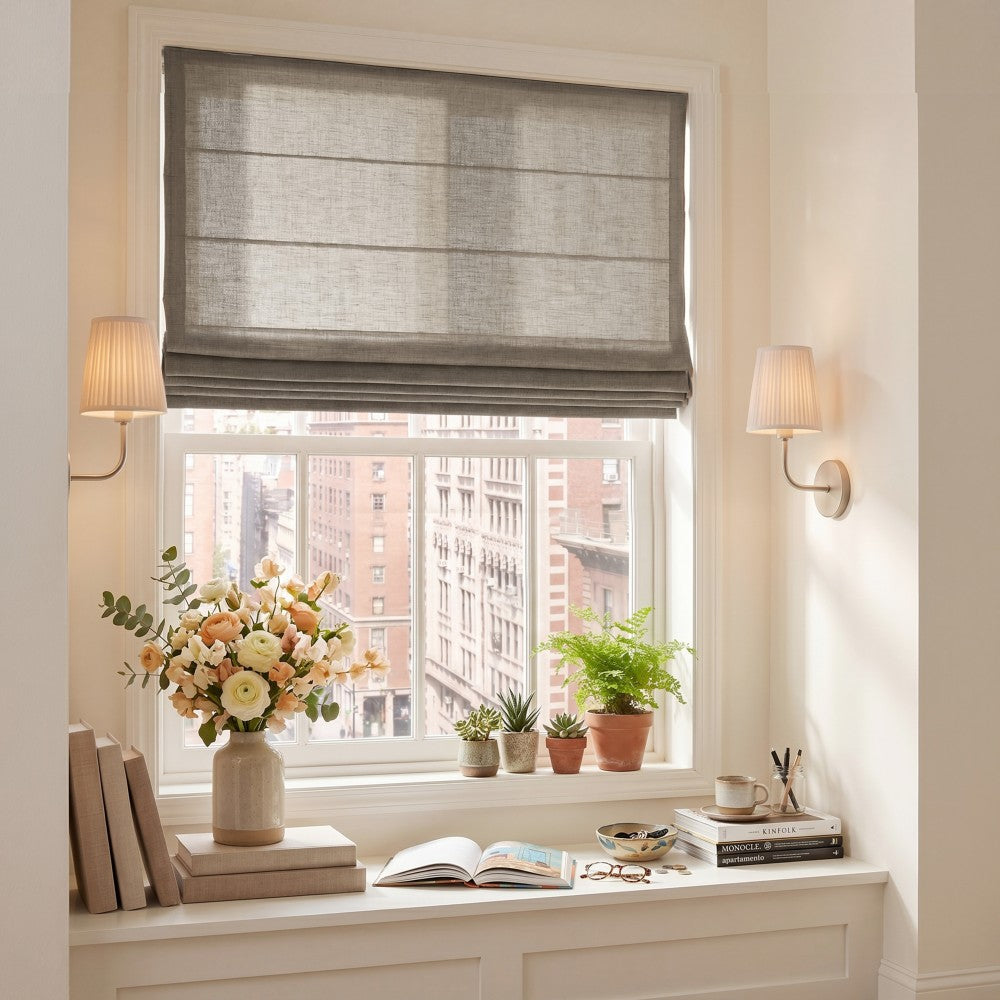 Sara Linen Roman Shade