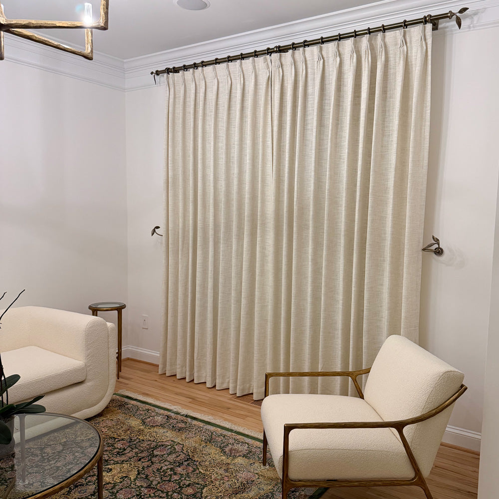 Sara Solid Linen Blend Curtains