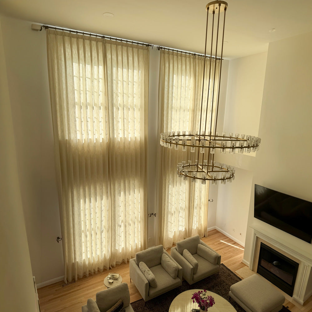Sara Solid Linen Blend Curtains