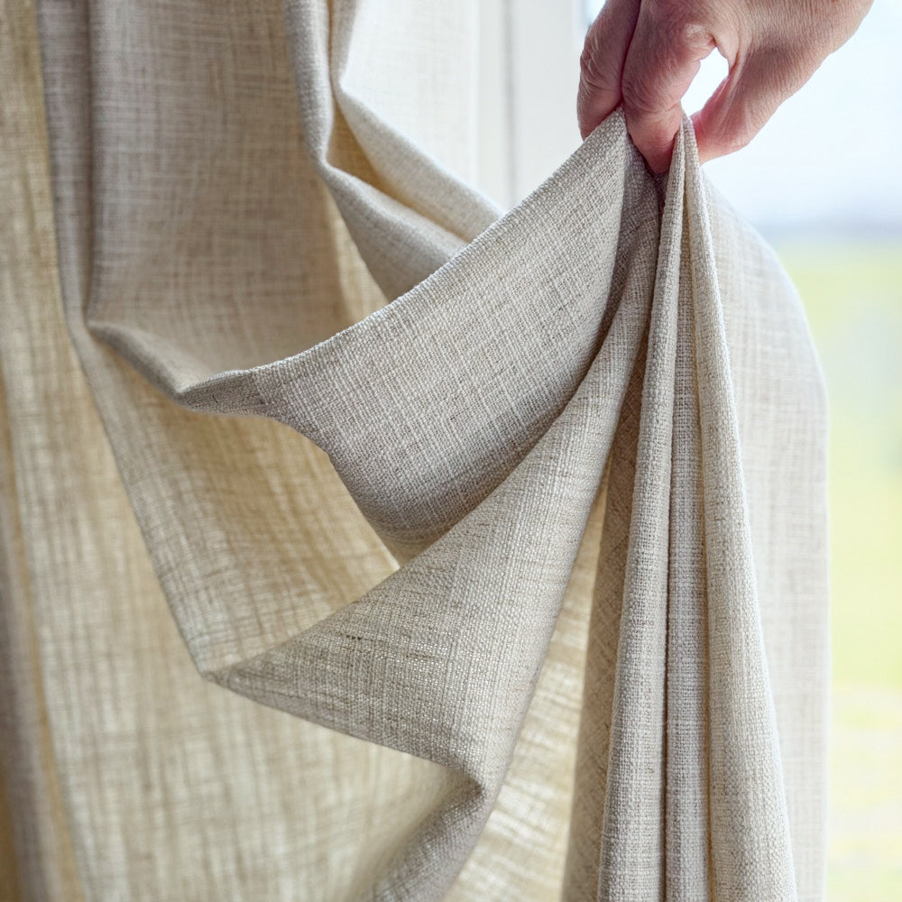Sara Solid Linen Blend Curtains