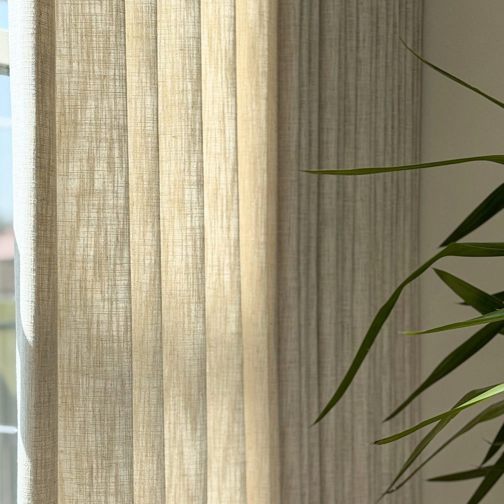 Sara Solid Linen Blend Curtains