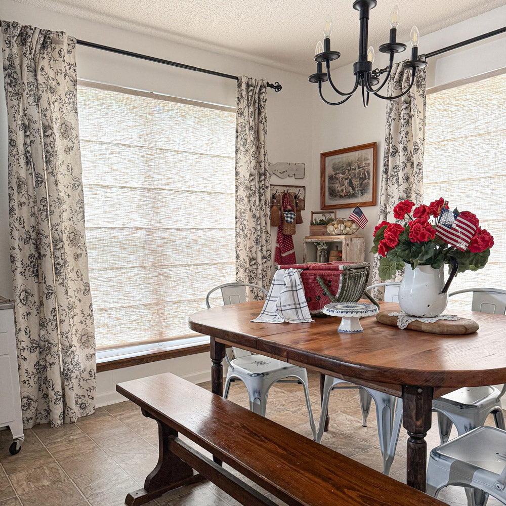 Sara Linen Roman Shade