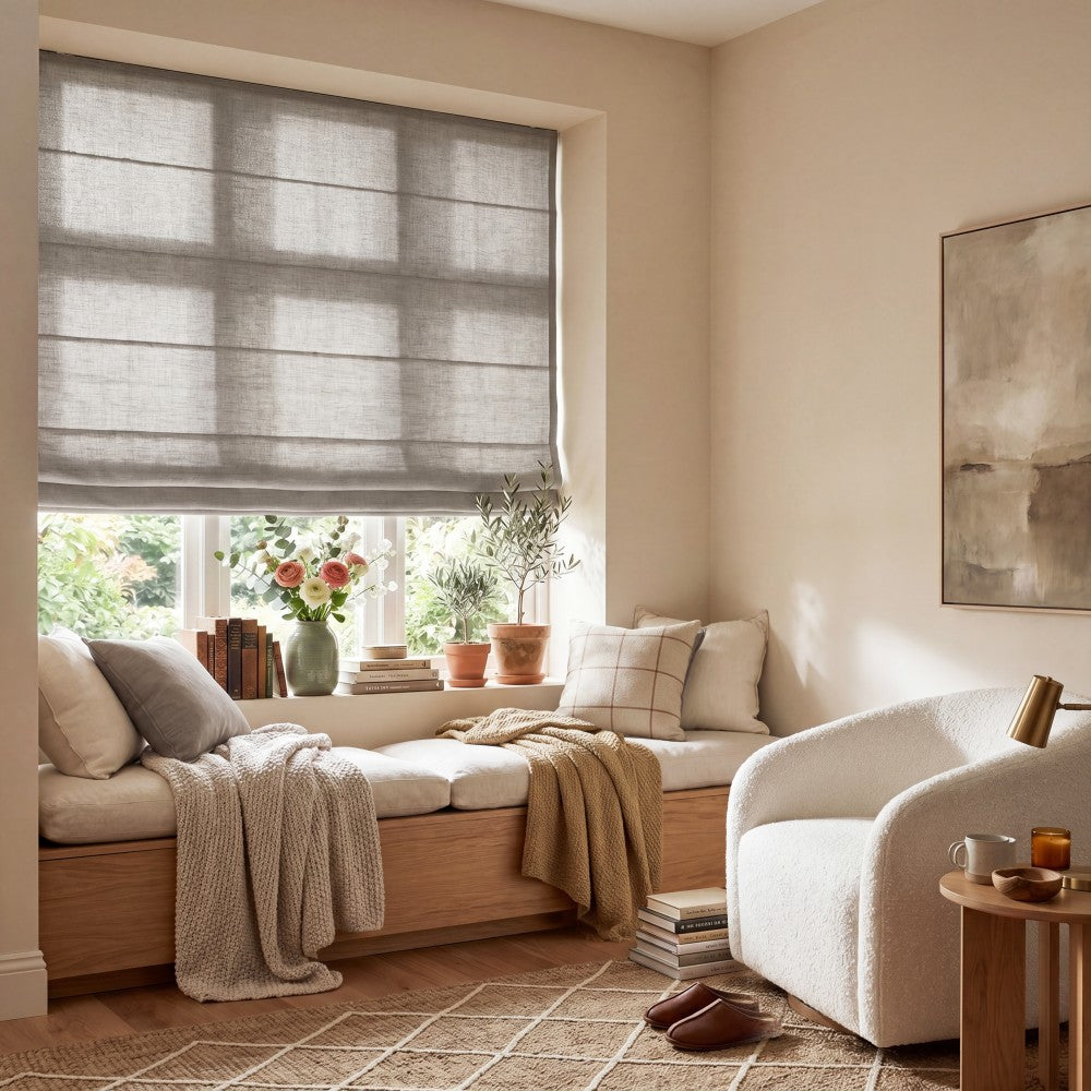 Sara Linen Roman Shade