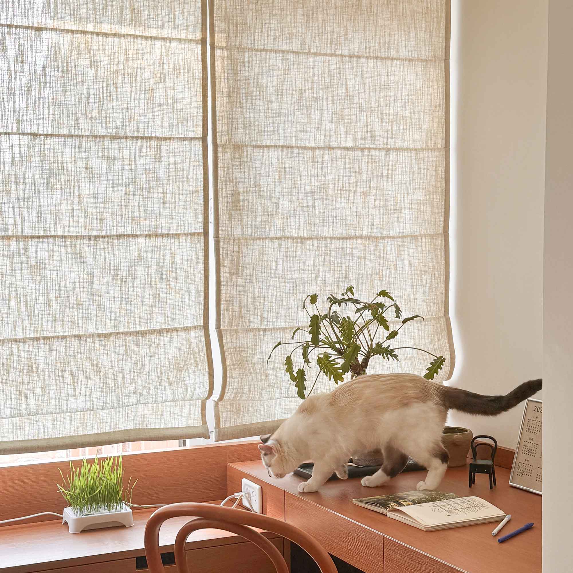 Sara Linen Roman Shade