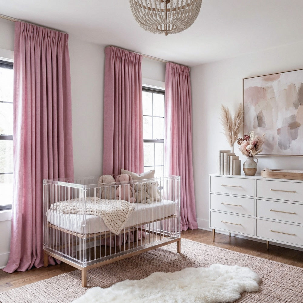 Sara Solid Linen Blend Curtains