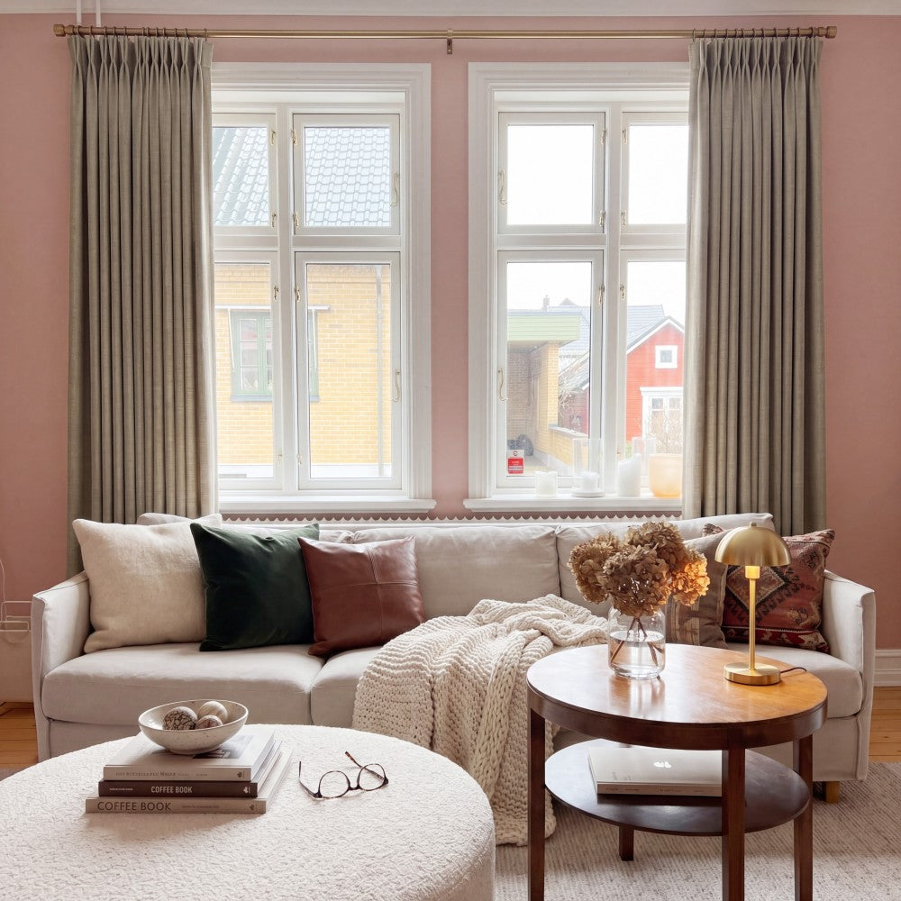 Sara Solid Linen Blend Curtains