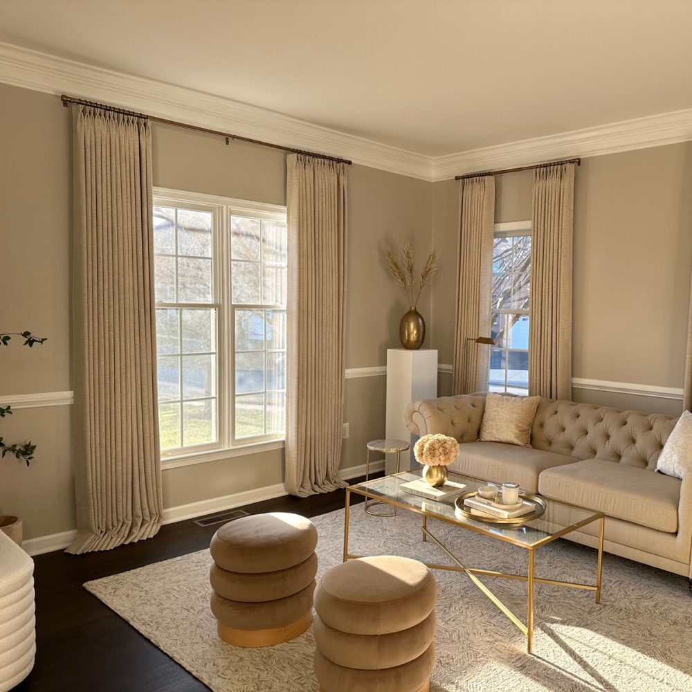 Sara Solid Linen Blend Curtains