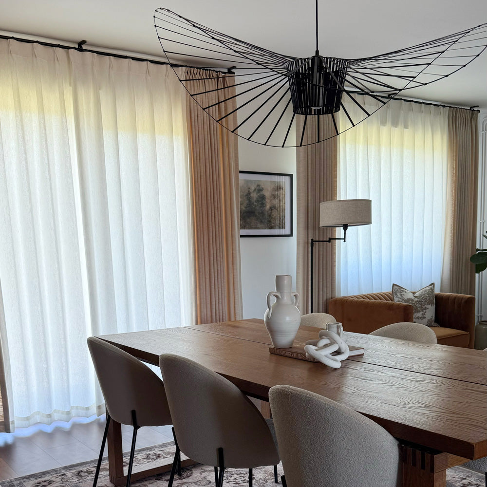Sara Solid Linen Blend Curtains