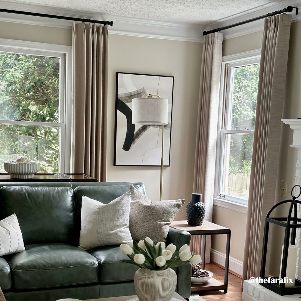 Sara Solid Linen Blend Curtains