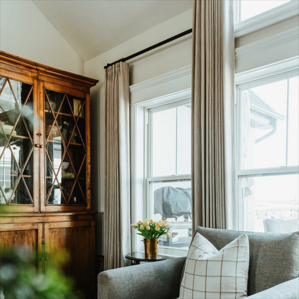 Sara Solid Linen Blend Curtains