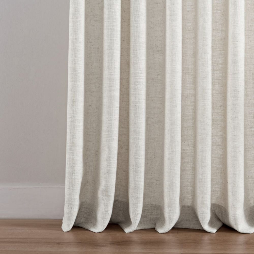 Sara Solid Linen Blend Curtains